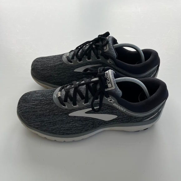 Brooks Pure Flow 7 Running Shoes Sz 9.5 White Gray Breathable Versatile Sneaker - Picture 5 of 9